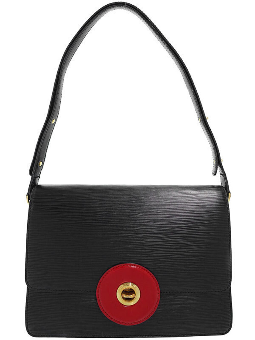 Louis Vuitton Epi Freerun Shoulder Bag Leather Black Gray